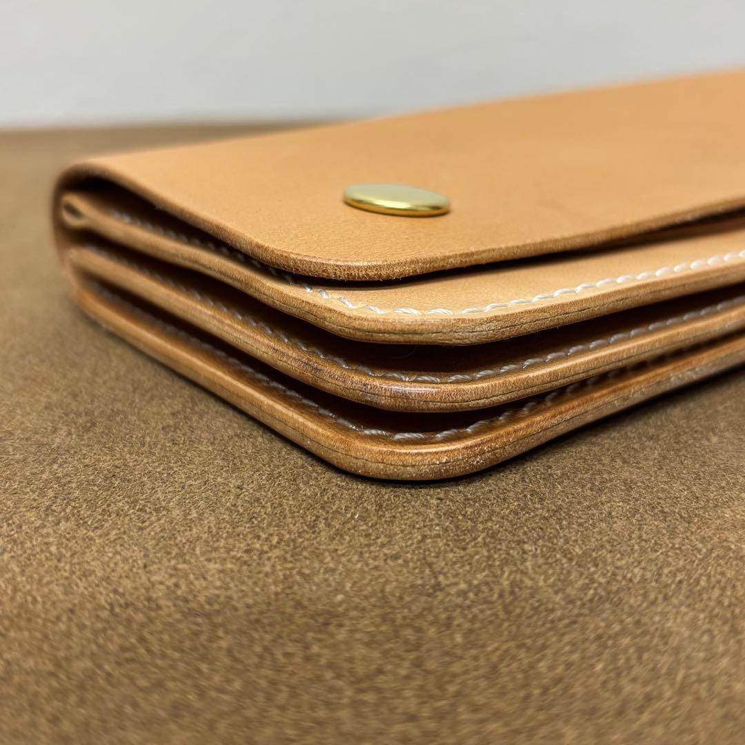ホースハイド　トラッカーウォレット　ナチュラル　3層　alps
