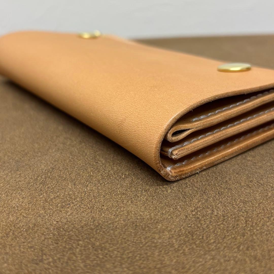 ホースハイド　トラッカーウォレット　ナチュラル　3層　alps