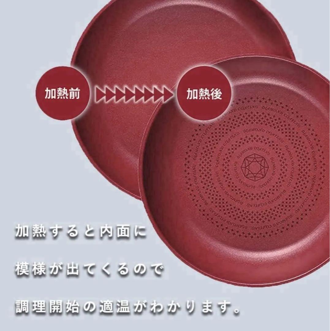 【★耐久性抜群】クックサイン ダイヤモンドコートIH対応クックウェア7点セットA