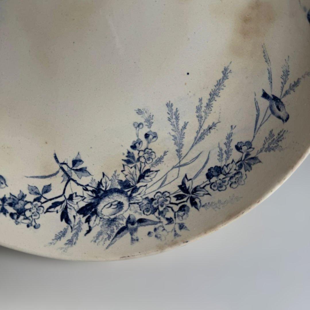 フランスアンティーク　クレイユモントロー　リノット　コンポティエ