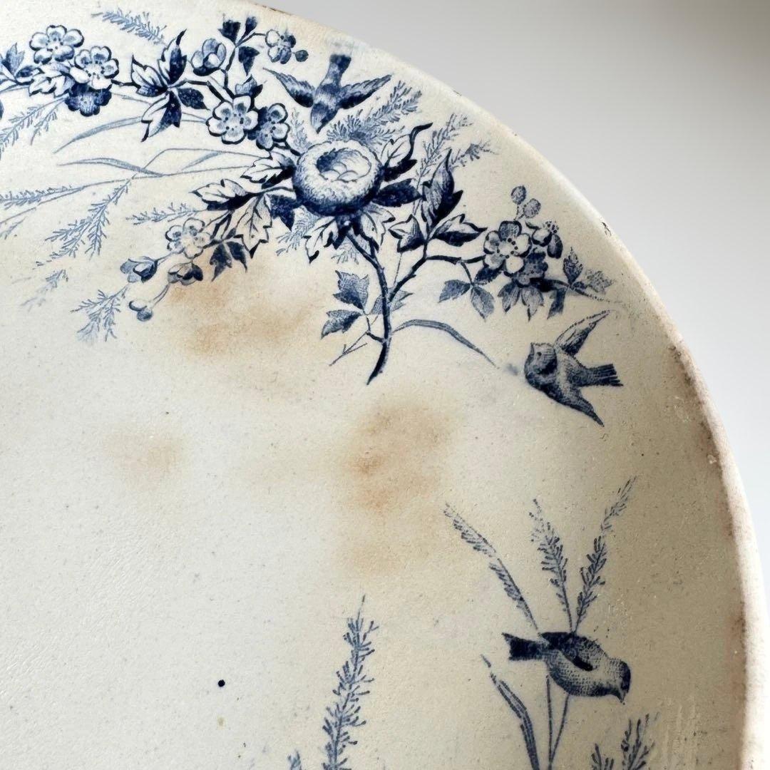 フランスアンティーク　クレイユモントロー　リノット　コンポティエ