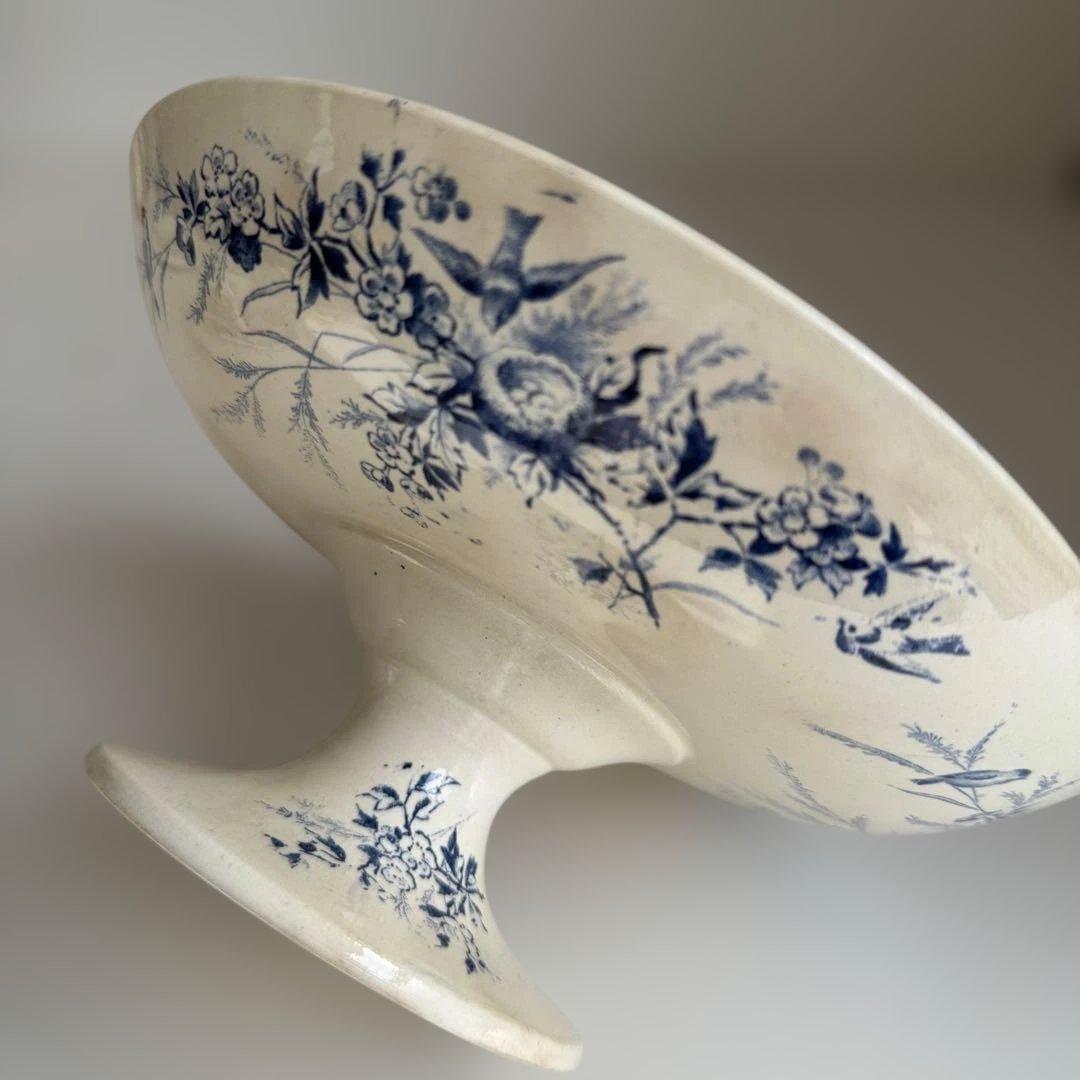 フランスアンティーク　クレイユモントロー　リノット　コンポティエ