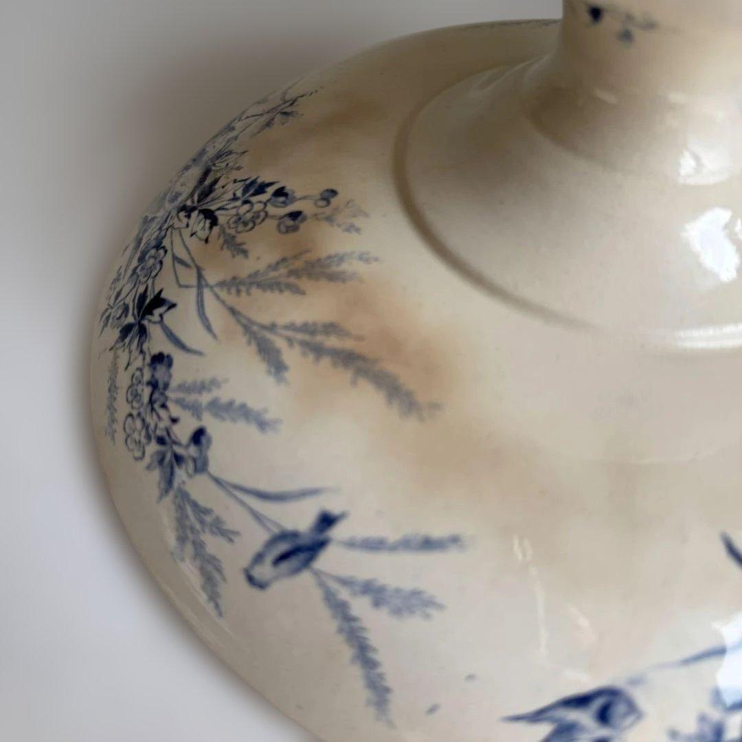 フランスアンティーク　クレイユモントロー　リノット　コンポティエ