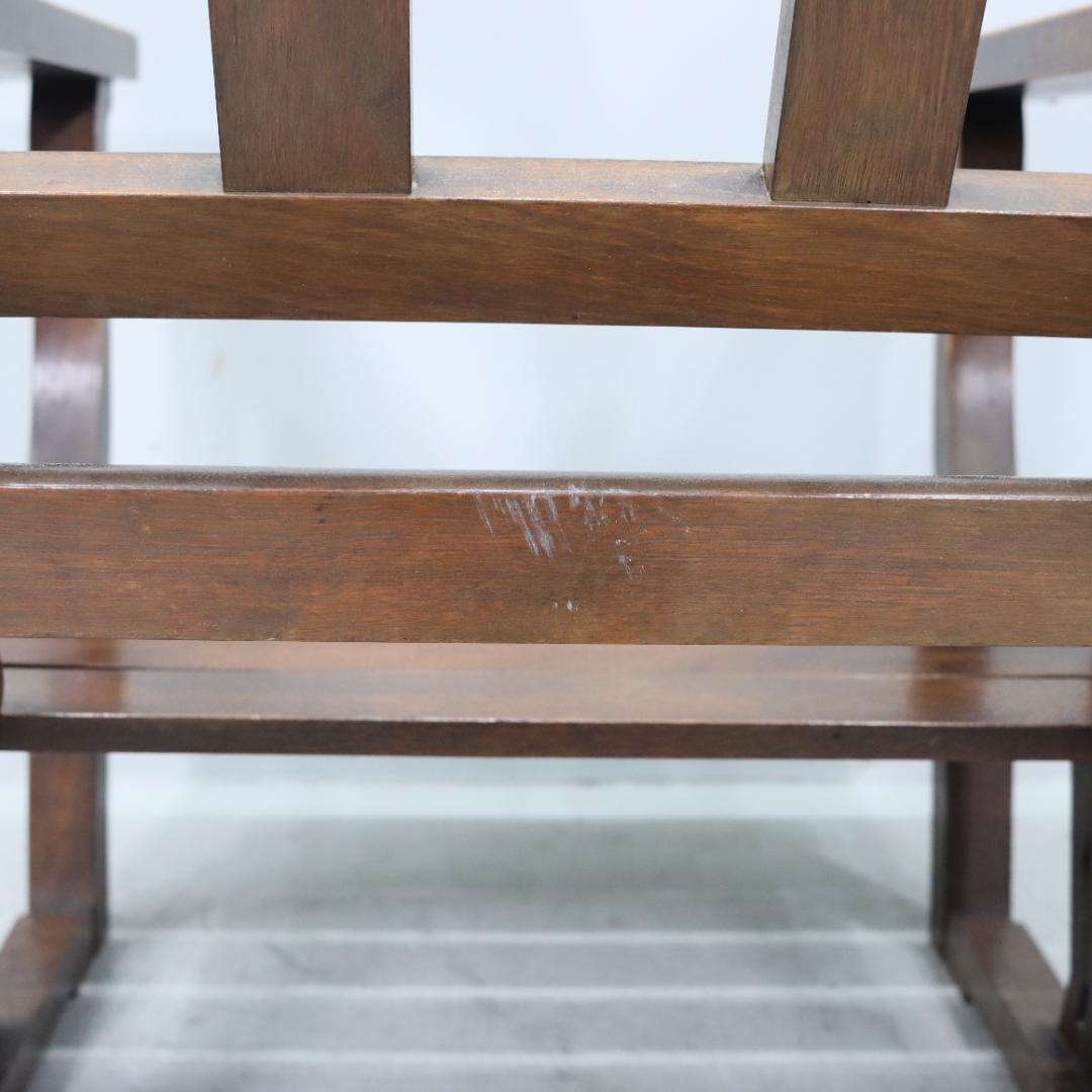 ヴィンテージ リクライニングチェア 木製 レトロ リラックスチェア