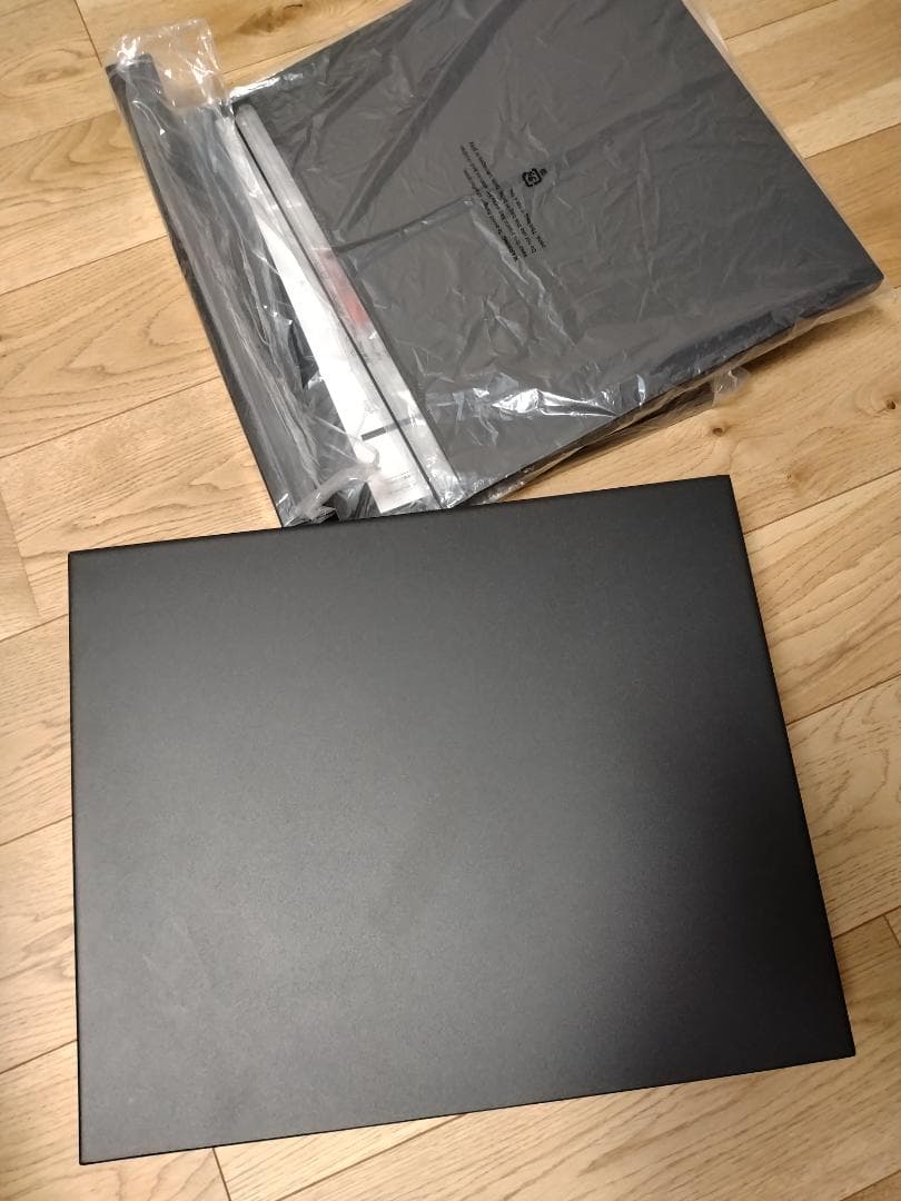 山崎実業　tower レンジ台　レンジ下収納　ブラック