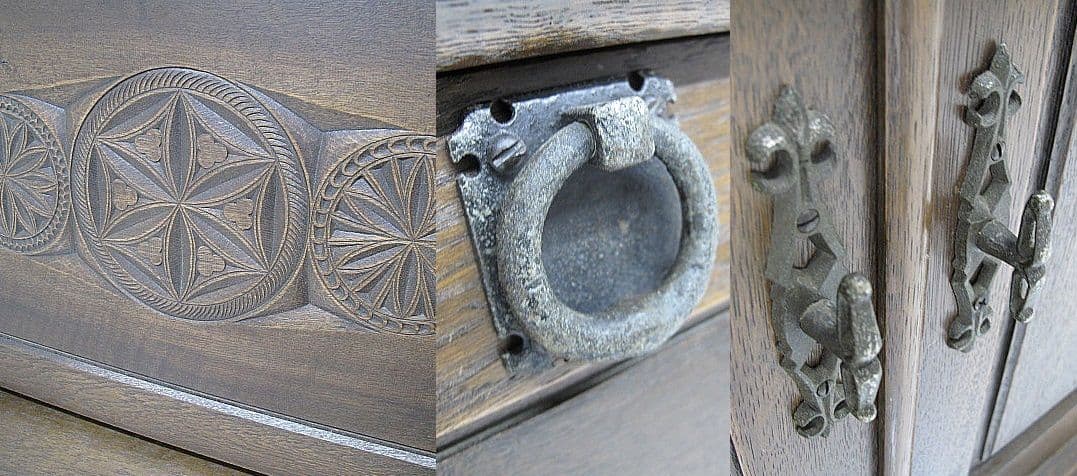 【神戸洋家具】ヴィンテージ ライティングビューロー 　ライティングデスク