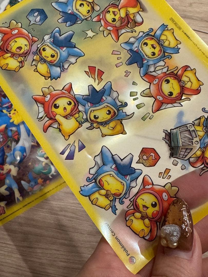 ピカピカ大作戦 限定 クリアカード ごっこピカチュウ リザードン レックウザ