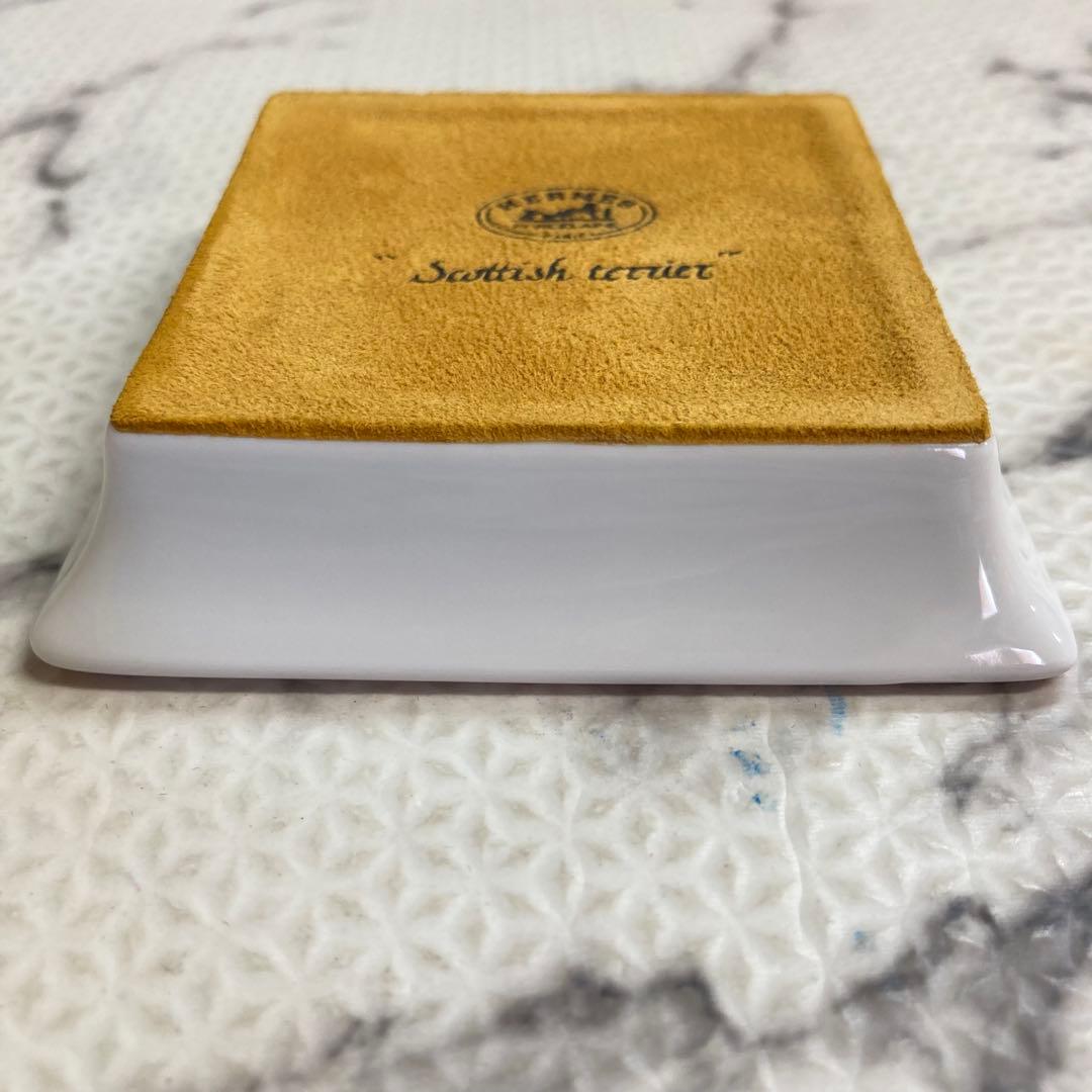 HERMES エルメス スコティッシュテリア スクエアプレート 犬 - メルカリ