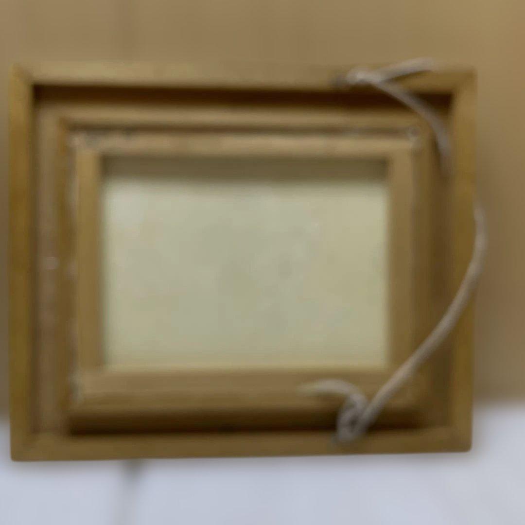 RE7306油彩画 花瓶の花 M. Manuel F6