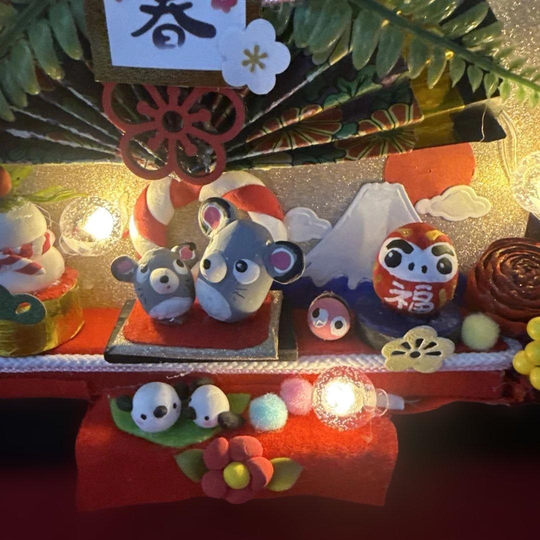 どんぐりアート♡2026年度お正月タペストリー風リース＆初春リース♡