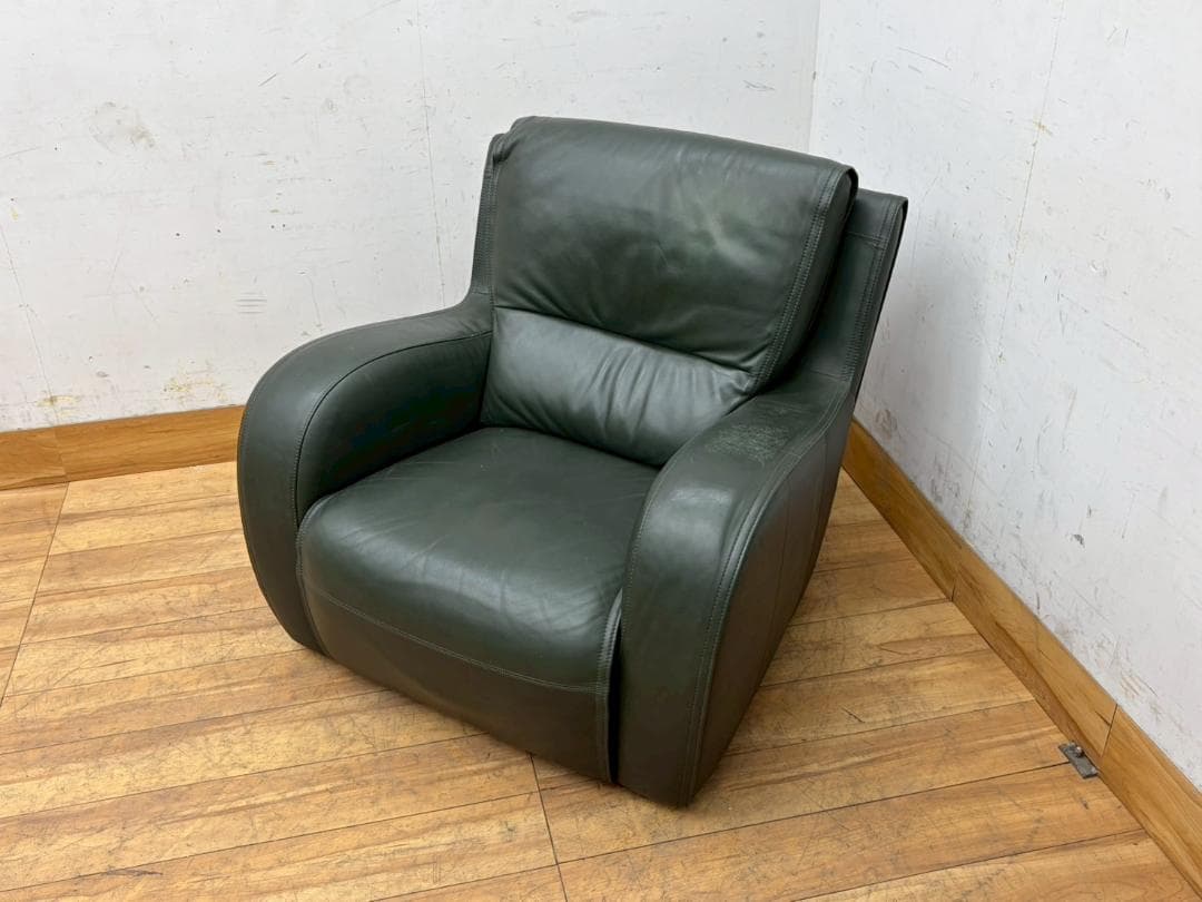 T8003☆ドマーニ☆domani☆エクセルライフ☆本革☆シングルソファ