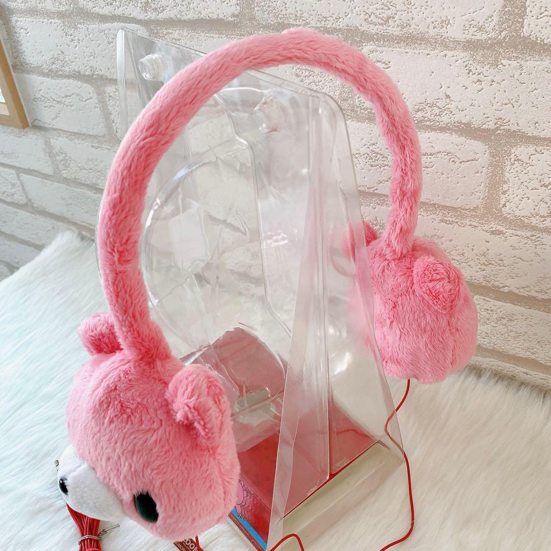 チャックスGP グルーミー ぬいぐるみ みみあて ヘッドフォン ピンク