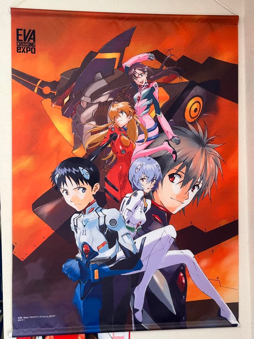 エヴァンゲリオン大博覧会 B2タペストリー パイロット達とMark.06