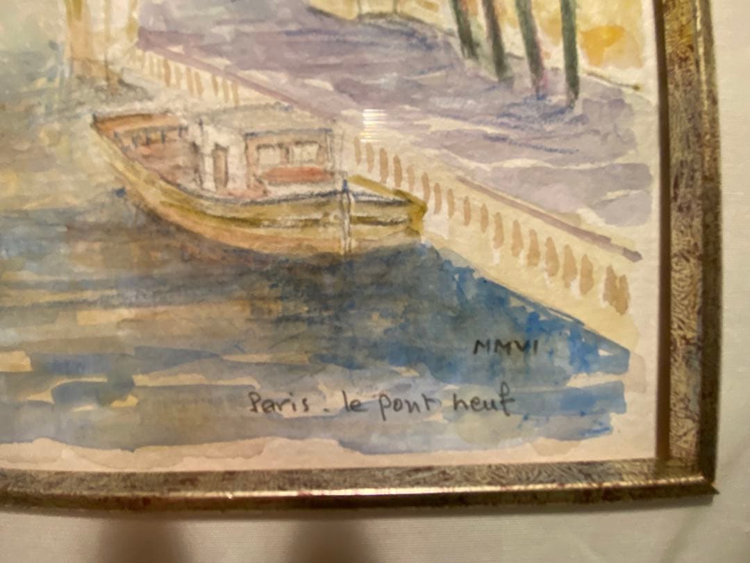 パリ「ポンヌフ」水彩画 - メルカリ