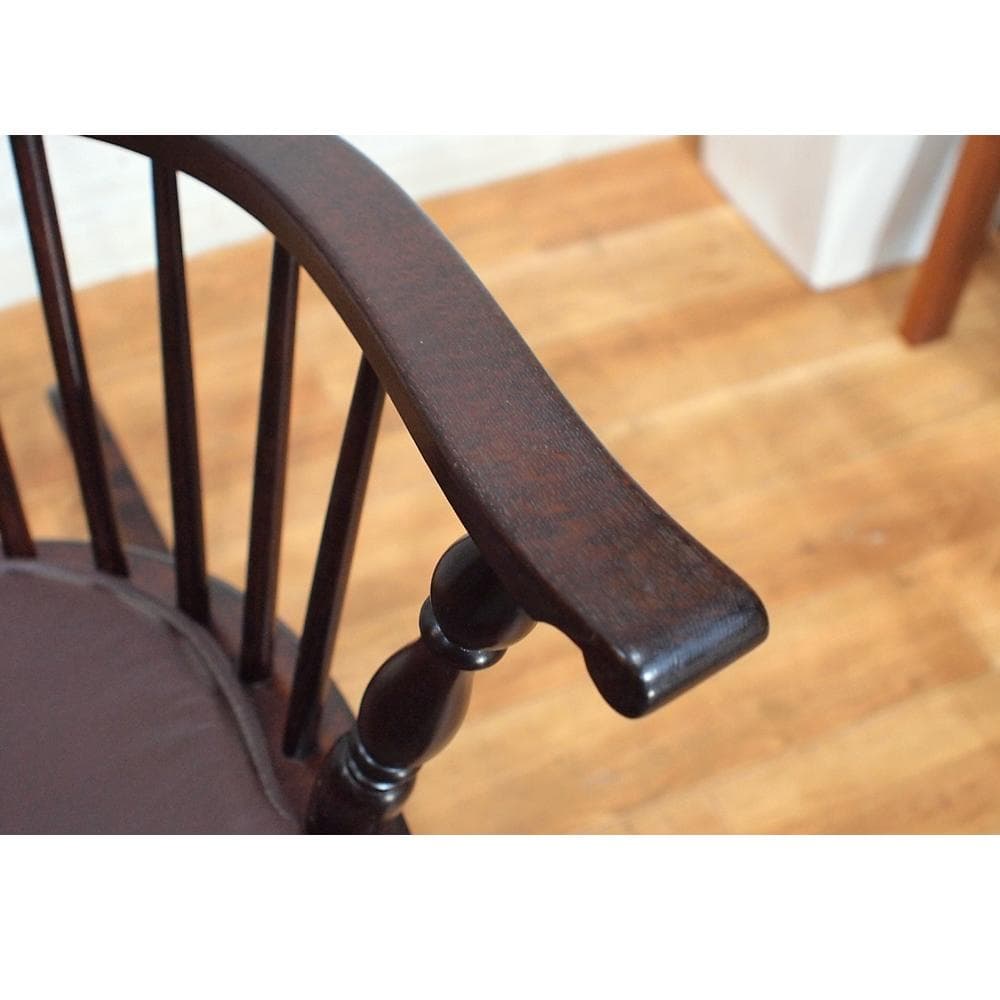 美品 希少 松本民芸家具 コームバックロッキングチェア ミズメザクラ×ナラ