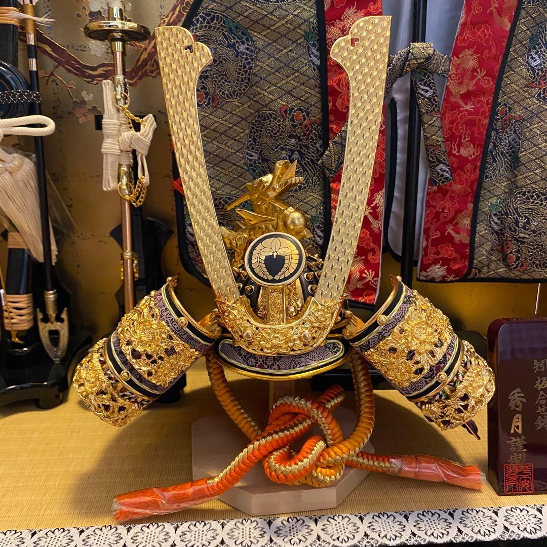 五月人形 兜セット　人形の秀月