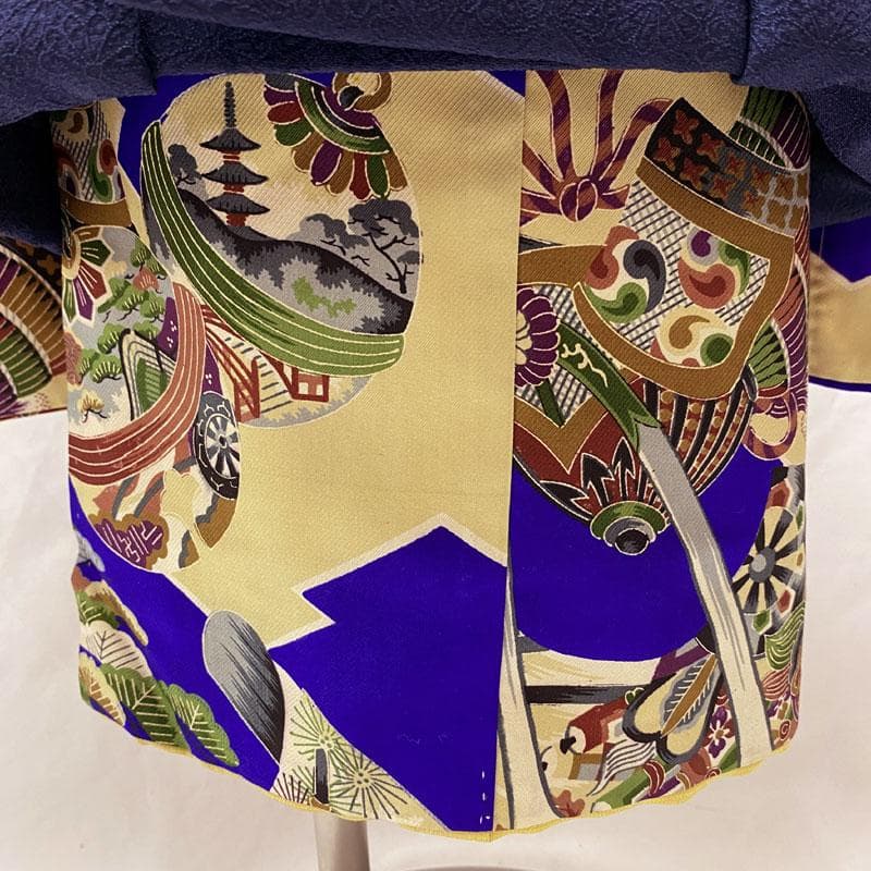 M◎506ab85◎七五三 三歳 男の子 セミアンティーク着物&被布