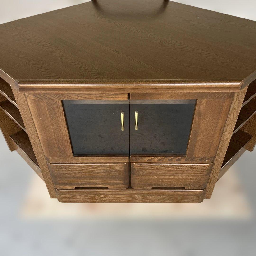 ＊送料込み＊コーナーボード テレビ台 収納棚付き