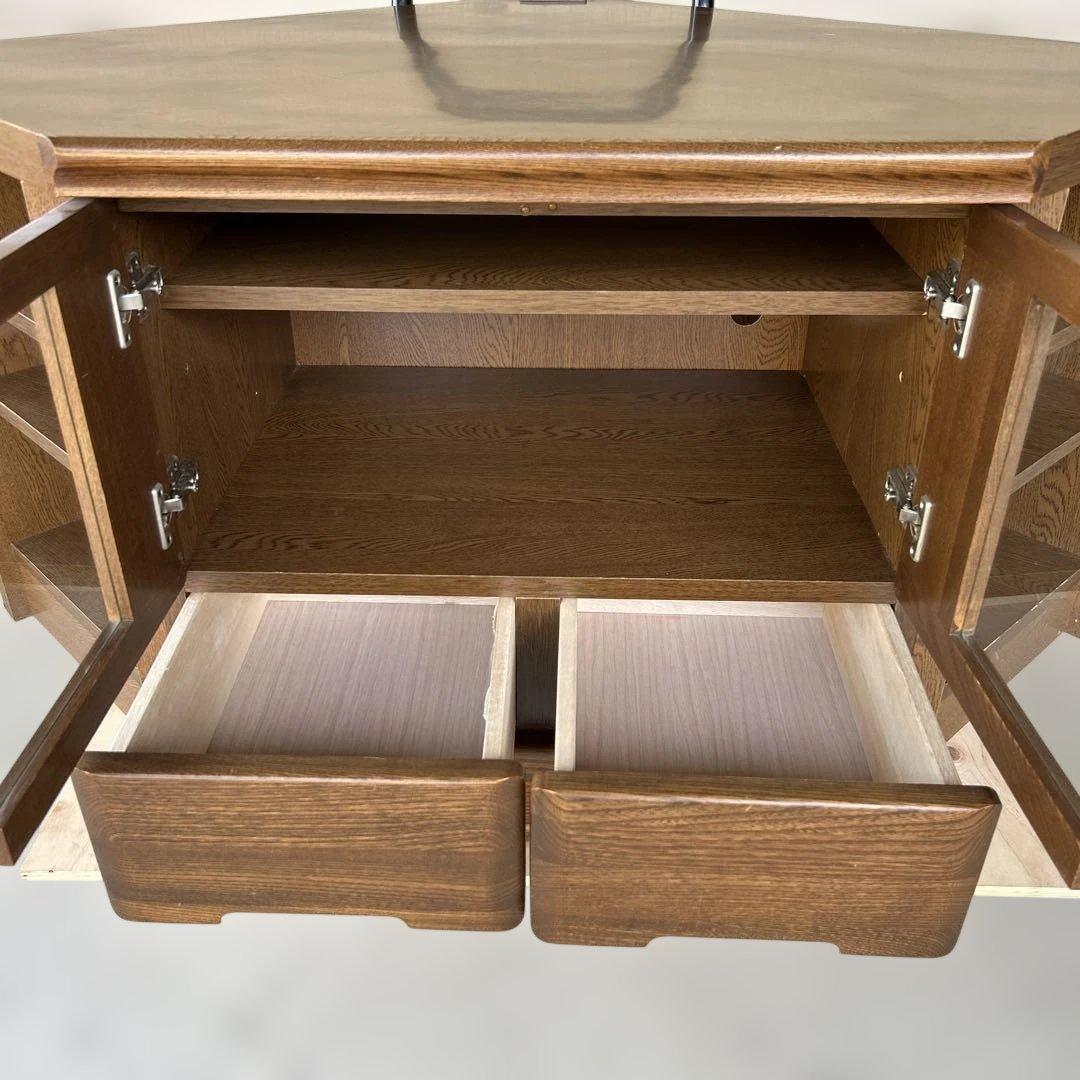 ＊送料込み＊コーナーボード テレビ台 収納棚付き