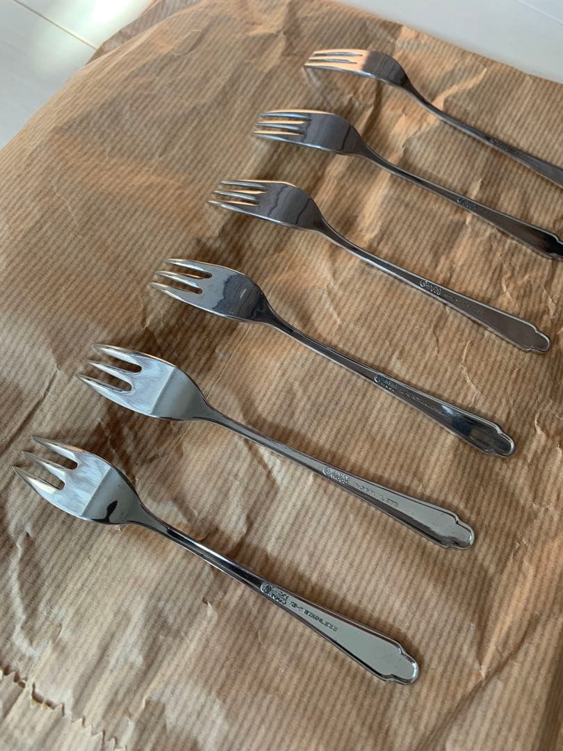 希少　美品　昭和初期モデル　ラッキーウッド　カトラリーセット 33点　レトロ