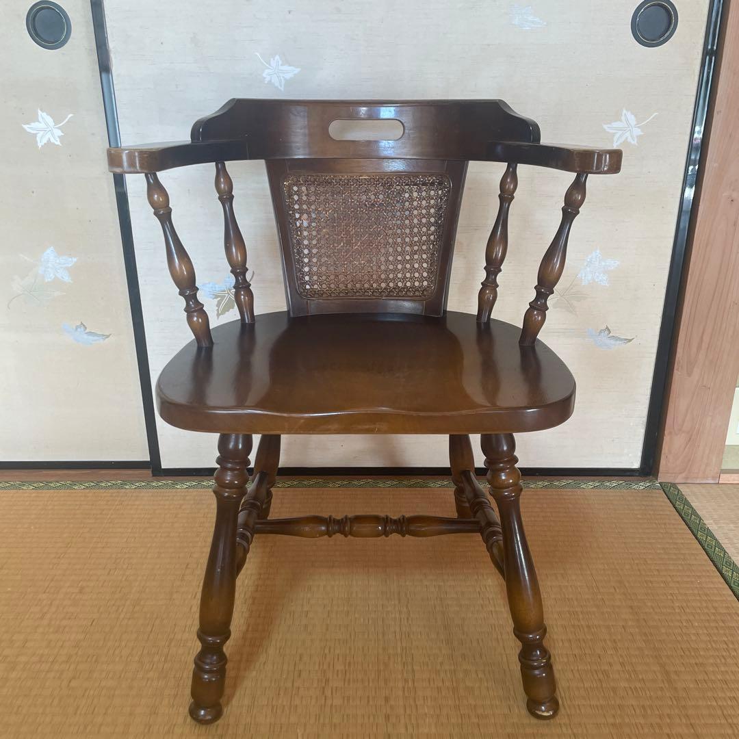 最終値下げ　飛騨産業　キツツキ　穂高　アームチェアー　イス　 木製