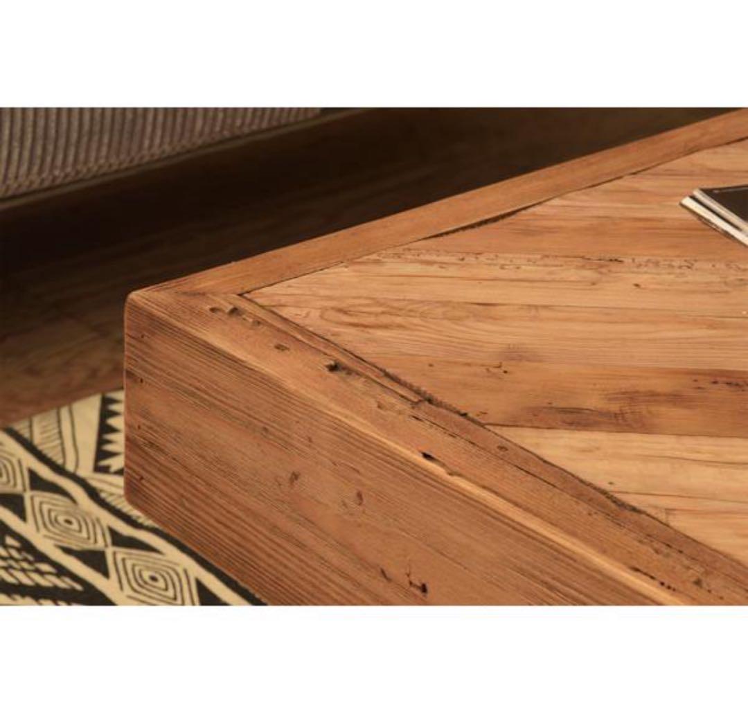 パイン古材 大型センターテーブル 100cm