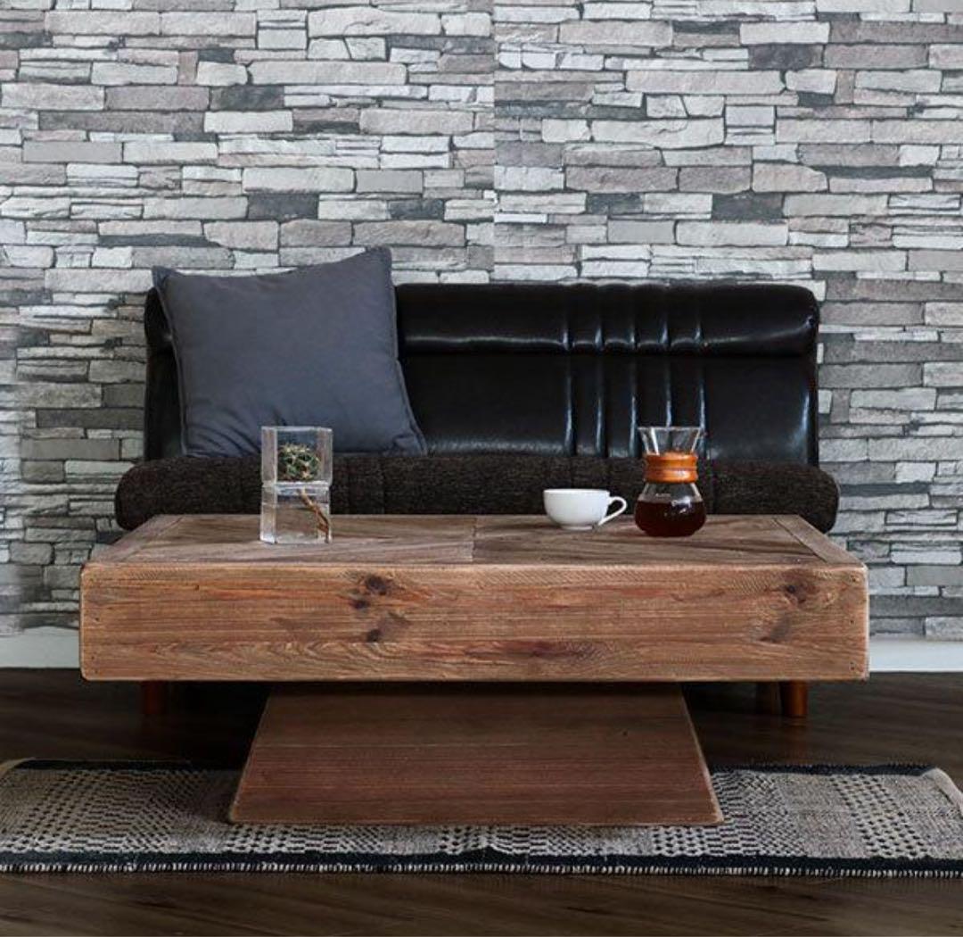 パイン古材 大型センターテーブル 100cm