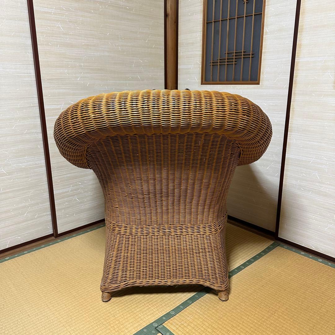 アンティーク　ラタン アームチェア　椅子