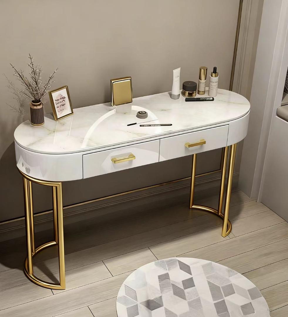 【三色変化LEDミラー 】ホワイトドレッサー訳あり品201-100-02