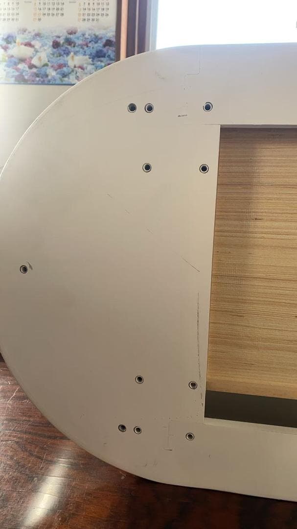 【三色変化LEDミラー 】ホワイトドレッサー訳あり品201-100-02