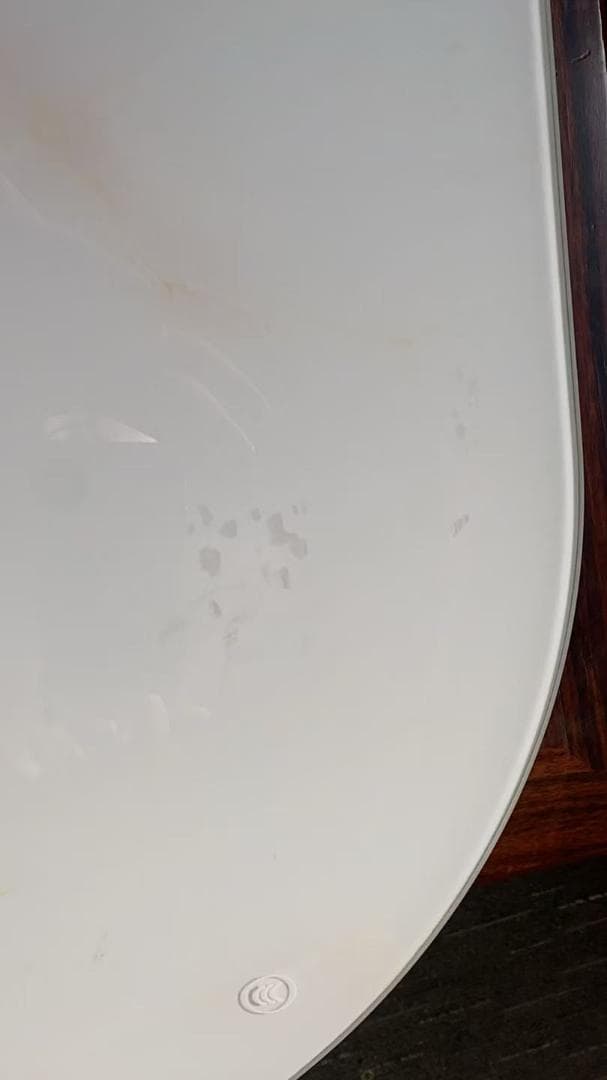 【三色変化LEDミラー 】ホワイトドレッサー訳あり品201-100-02