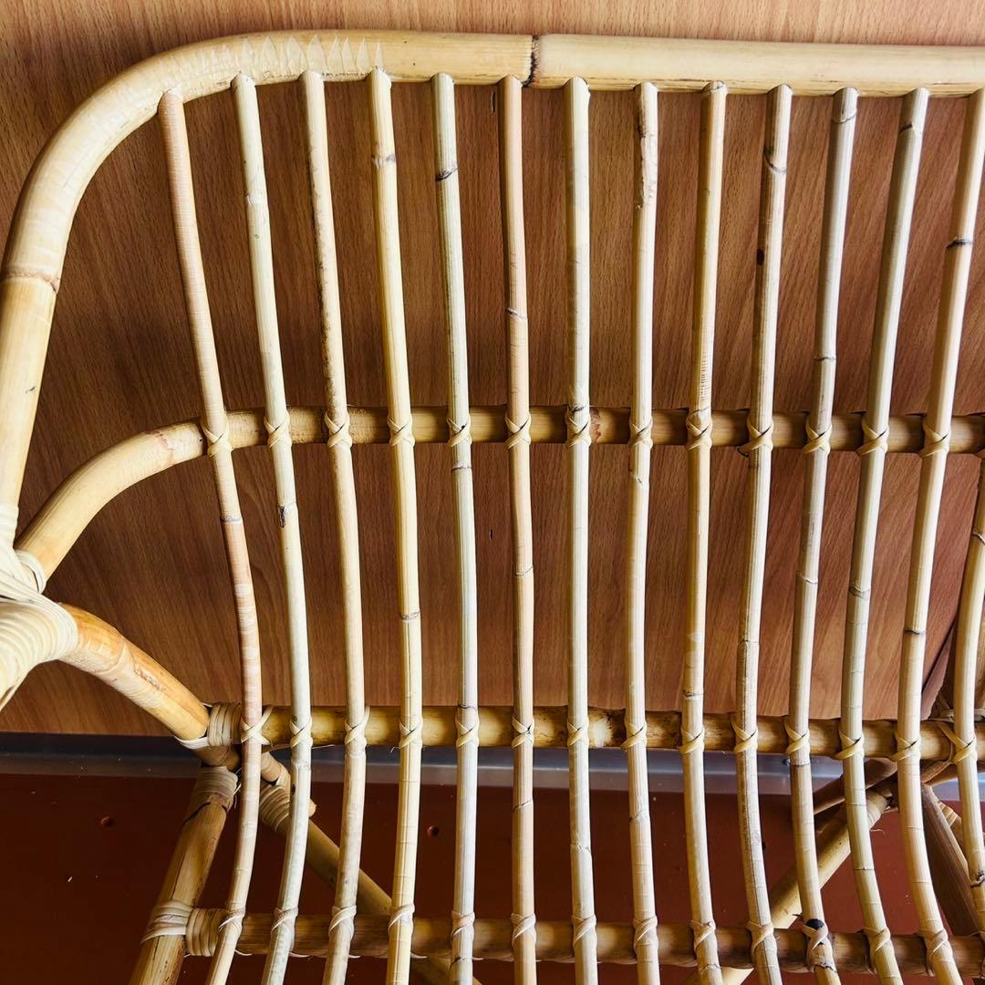 ラタンチェア ベンチ ソファ 天然素材 ナチュラル 椅子 2人掛け