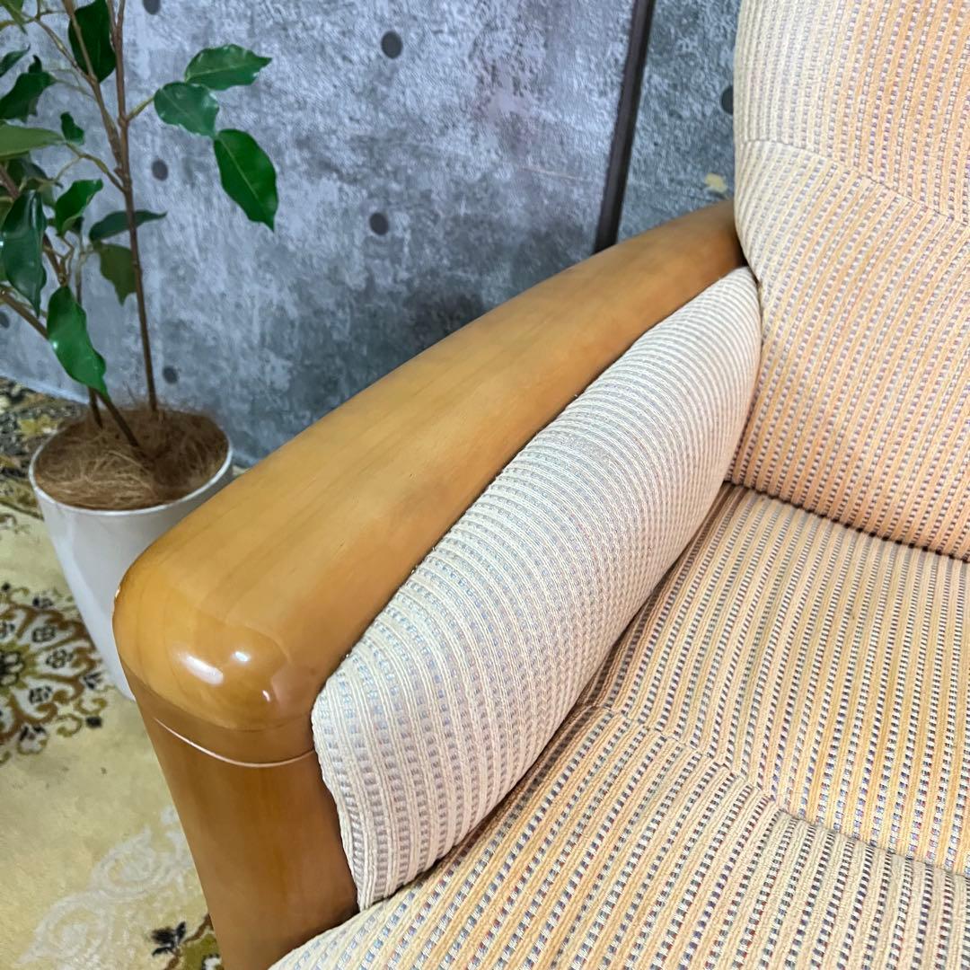 ꧁カリモク家具 karimoku꧂1人掛けアームソファ 1P リビングチェア