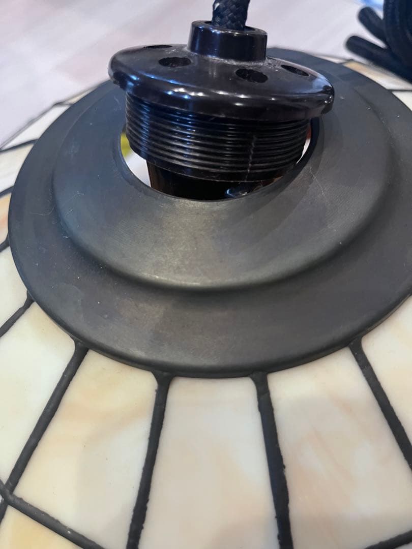 ステンドグラス風　ペンダントライト　照明　昭和レトロ　ステンドグラス