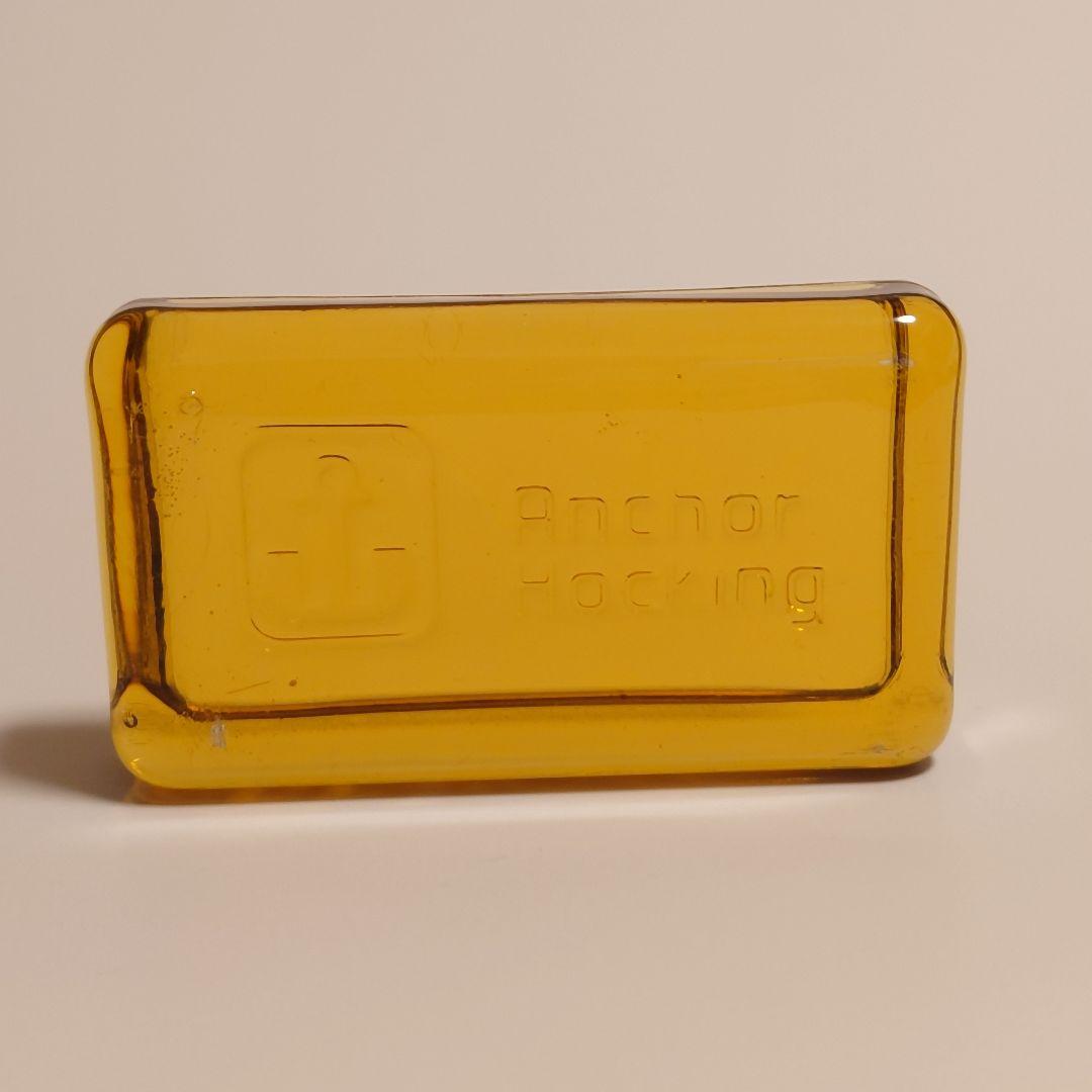 ※キズあり　アンカーホッキング【ペーパーウェイト（ハニーゴールド）】