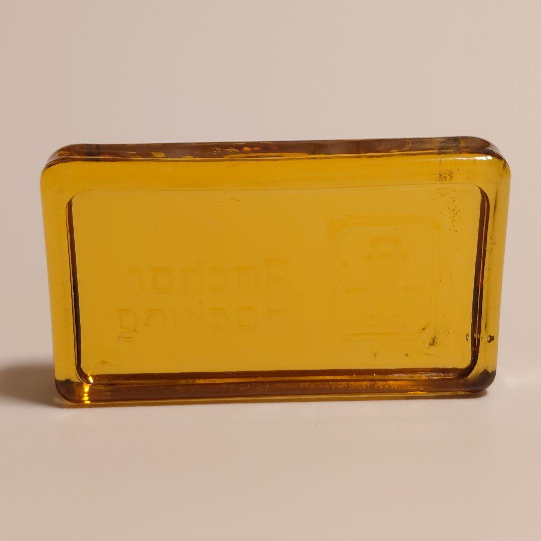 ※キズあり　アンカーホッキング【ペーパーウェイト（ハニーゴールド）】