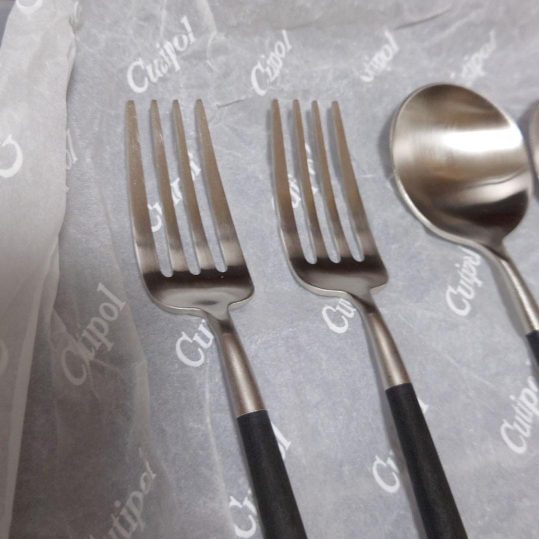 クチポール　GOA ③　6本セット　ゴア　デザートスプーン　デザートフォーク