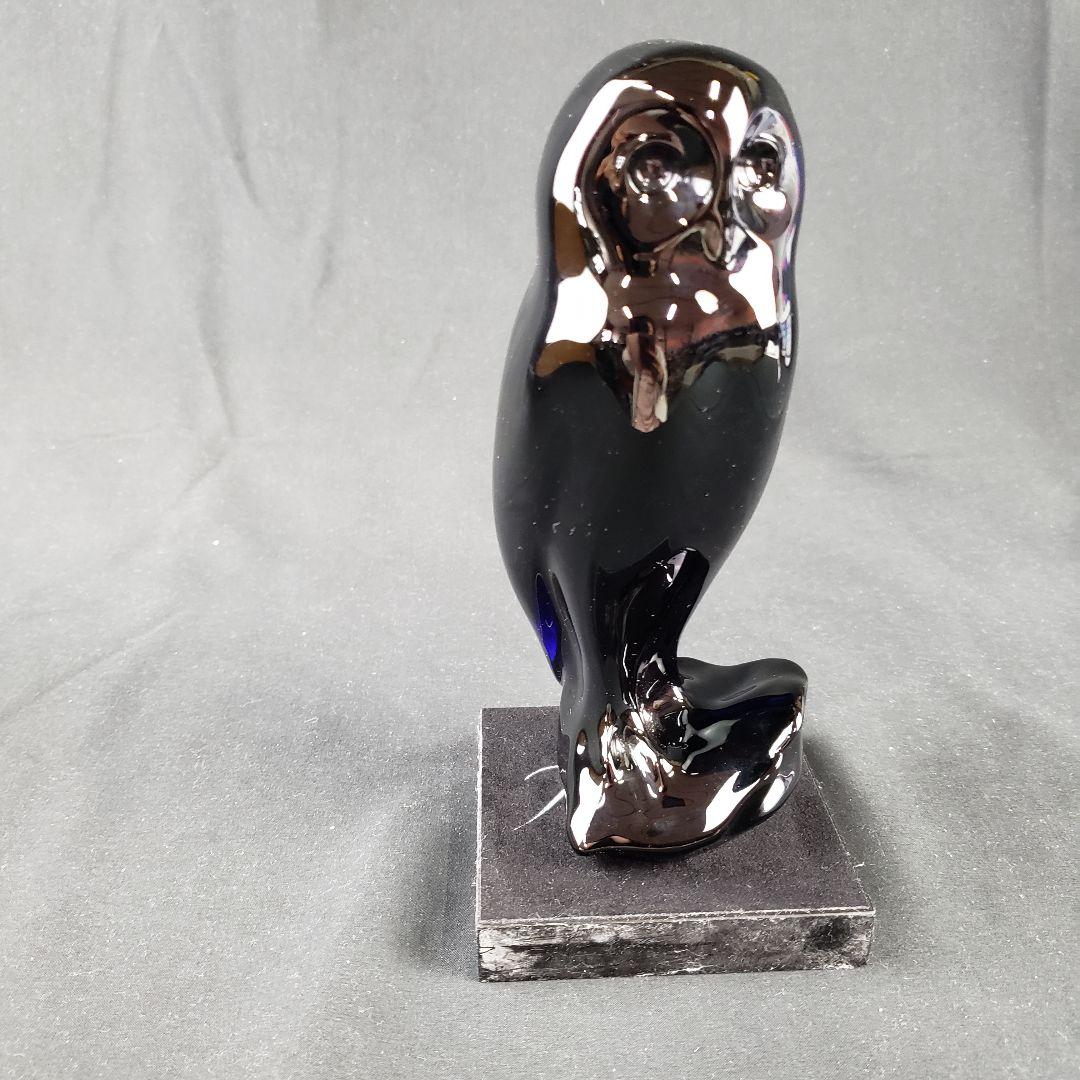 バカラ フクロウ 梟 ふくろう ミッドナイト クリスタル クリスタルガラス 箱付