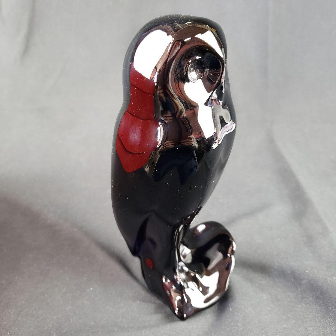 バカラ フクロウ 梟 ふくろう ミッドナイト クリスタル クリスタルガラス 箱付