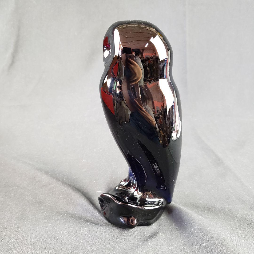 バカラ フクロウ 梟 ふくろう ミッドナイト クリスタル クリスタルガラス 箱付