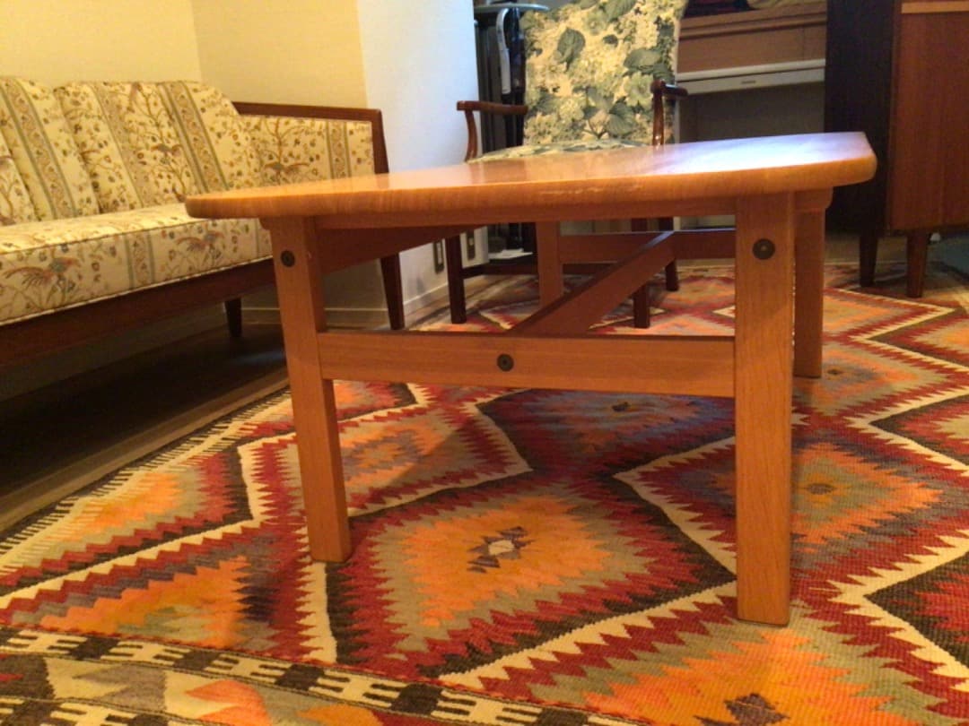 デンマークフレデリシア社　オークセンターテーブル　超美品