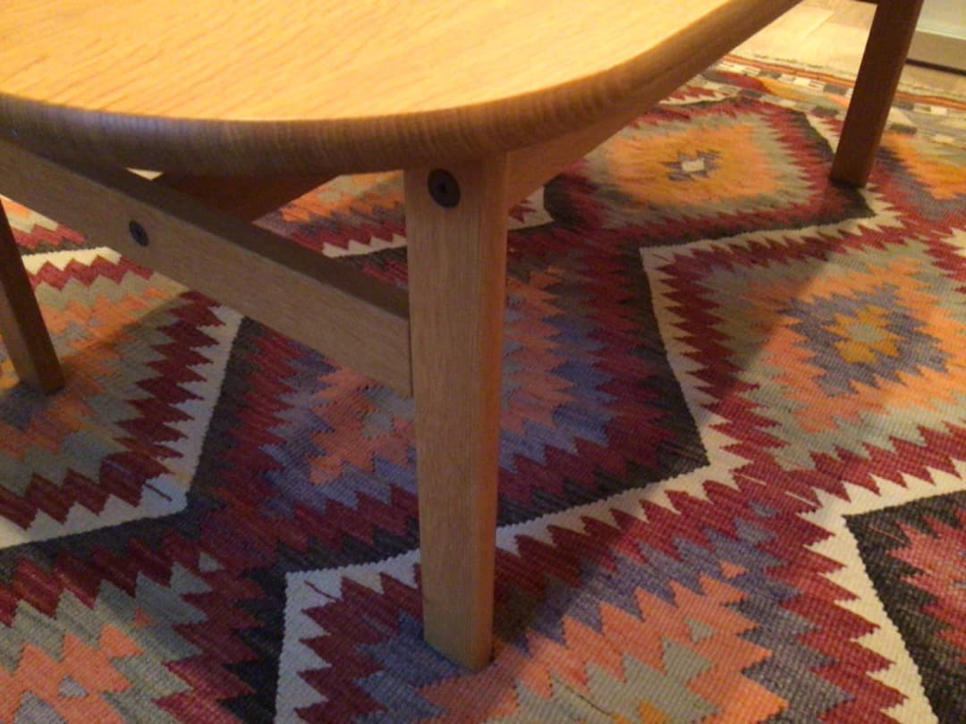 デンマークフレデリシア社　オークセンターテーブル　超美品