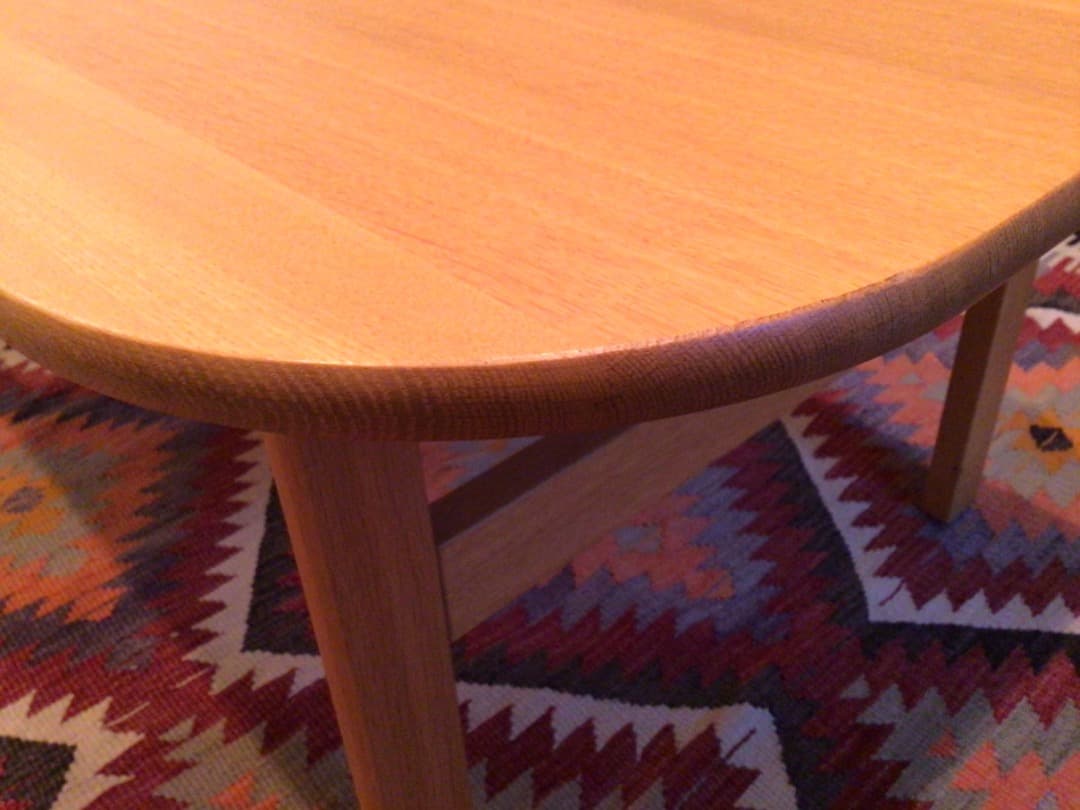 デンマークフレデリシア社　オークセンターテーブル　超美品
