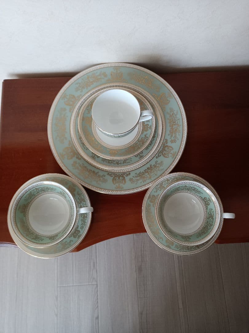 ✤ウェッジウッド　コロンビアセージグリーン　５セット✤