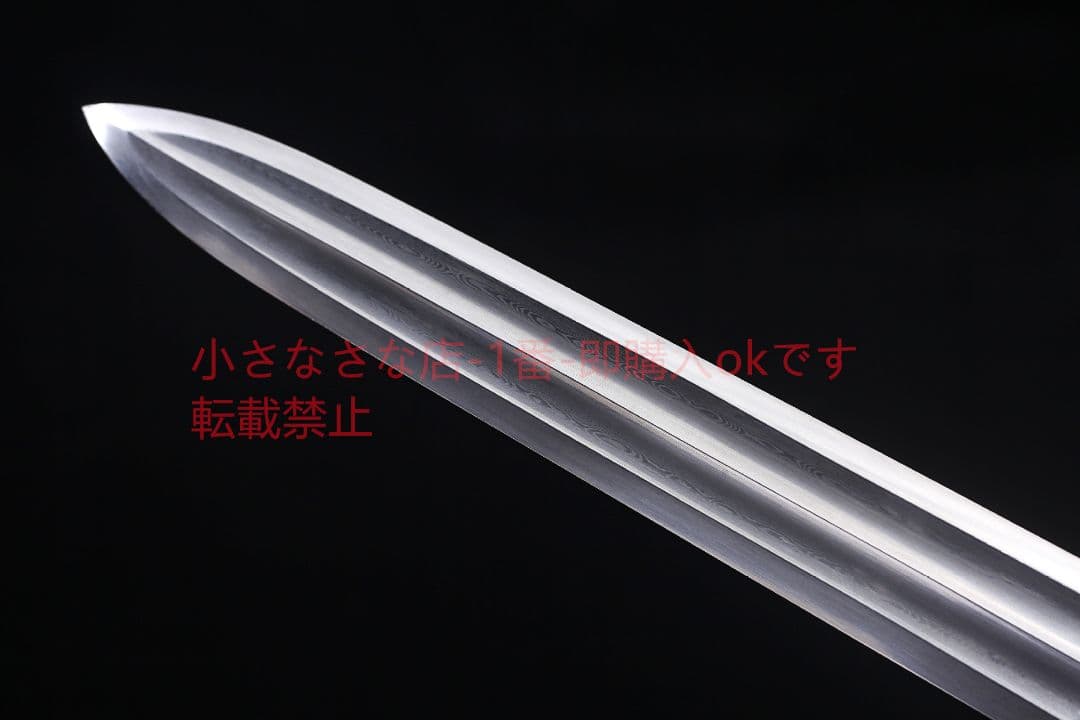 20寸天罡漢剣二溝百錬模様鋼 古兵器 武具 刀装具 日本