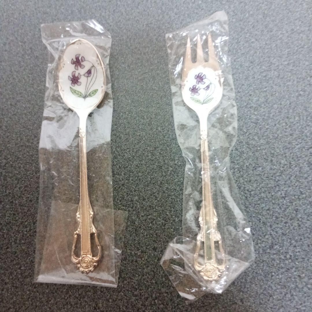 値下げ中✨超レア品❤️ヴィンテージ美品新品未使用カトラリーセット本七宝昭和レトロ