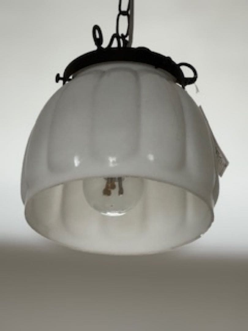 *️⃣プロフ必読*️⃣ライン有り❣️アンティークフランスガラスランプ