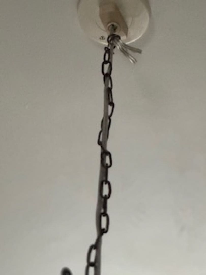 *️⃣プロフ必読*️⃣ライン有り❣️アンティークフランスガラスランプ