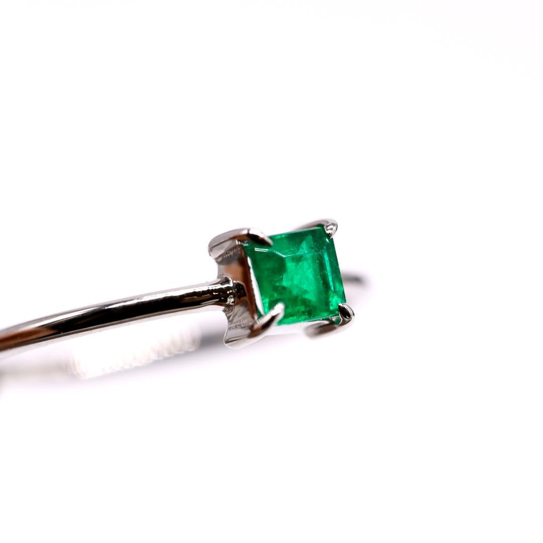 【天然コロンビアのエメラルド】リング 0.29cts ルース 宝石
