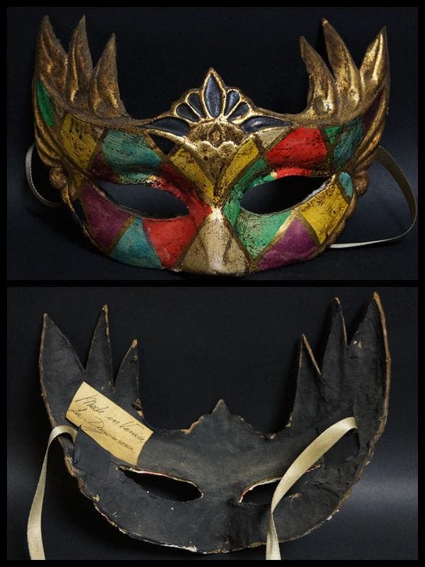 イタリア製ハンドメイド・ハンドペイント 仮面舞踏会 ベネチアン マスク